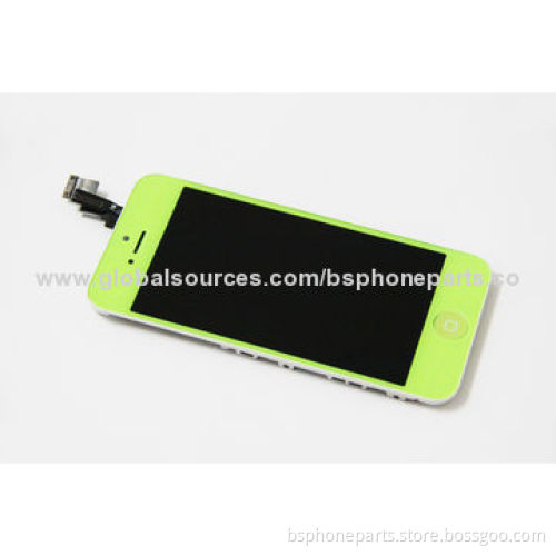 LCD for iPhone 5C, high quality with good service, 100% tested, green color